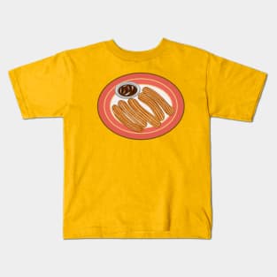 Churro cartoon illustration Kids T-Shirt